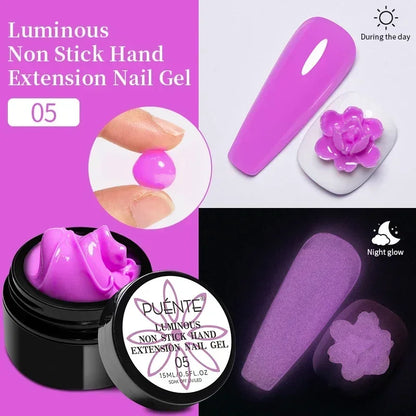 30ML Glitter Poly Nail Gel Hema Free Pink Glitter Acrylic Gel Finger Extension Nail Gel Semi-Permanent Nail Varnish For Manicure
