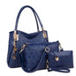 Women's Handbag 3-piece Set Women's Shoulder Bag Fashion Purse Vintage Leather Bag Large Capacity Handbag Inclined Shoulder Bag