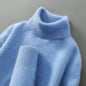 100% wool high neck sweater with pullover for men