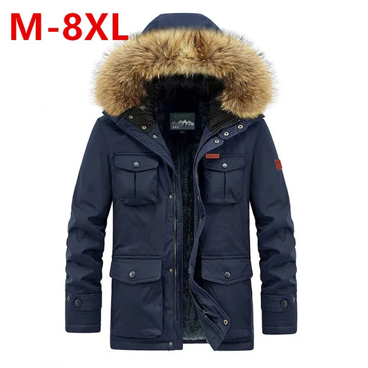 plus size 8XL Men hooded Fashion Mens