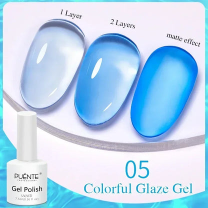 30ML Glitter Poly Nail Gel Hema Free Pink Glitter Acrylic Gel Finger Extension Nail Gel Semi-Permanent Nail Varnish For Manicure