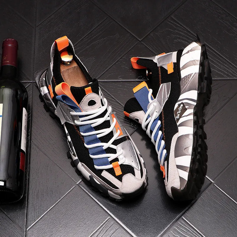 New Men‘S Mixed Color ’Patchwork