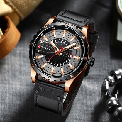 CURREN Brand Quartz Watch Men New Fashion Waterproof Casual Business Military Men Watch Auto Date Watches Relogio Masculino