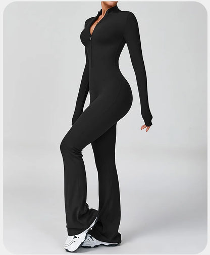 Women's Yoga Onesie Jumpsuit – Long Sleeve Cloud-Feel Sport Tights