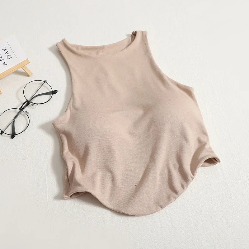 2025 Summer Women Top with Cups Comfortable U Sports Bra For Running Yoga Gym Tank Top Women's Crop Tops