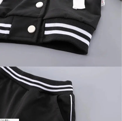 Baby Boys Girls Clothes stamp Cotton T-Shirt Pants 2Pcs/sets