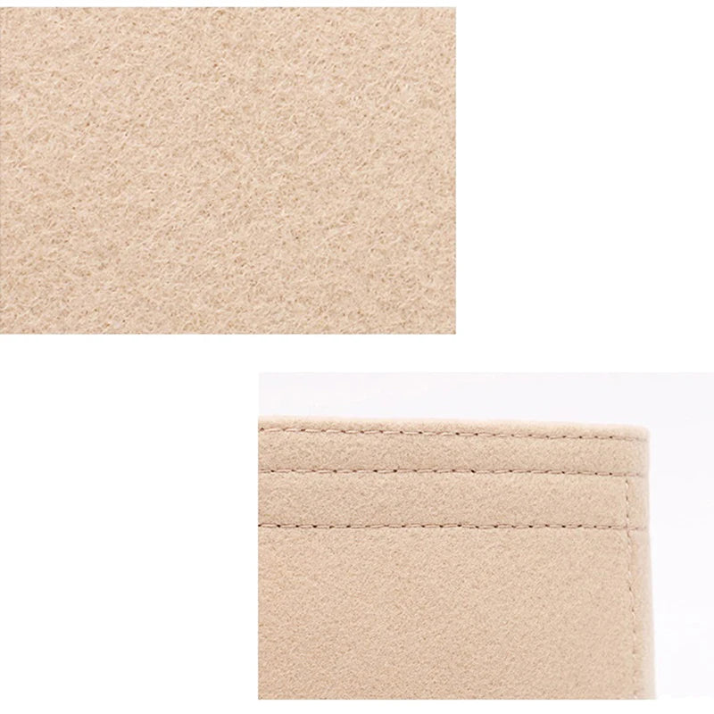 1PC Felt Insert Bag Organizer Makeup Organizers Liner Perfect for Brand Women's Handbags For And Cosmetic Bags
