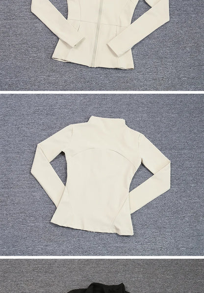 Women's Sport Zip Jacket – Quick-Dry Breathable Running & Yoga Top
