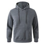 Unisex Casual Hoodie – Solid Color Pullover Sweatshirt