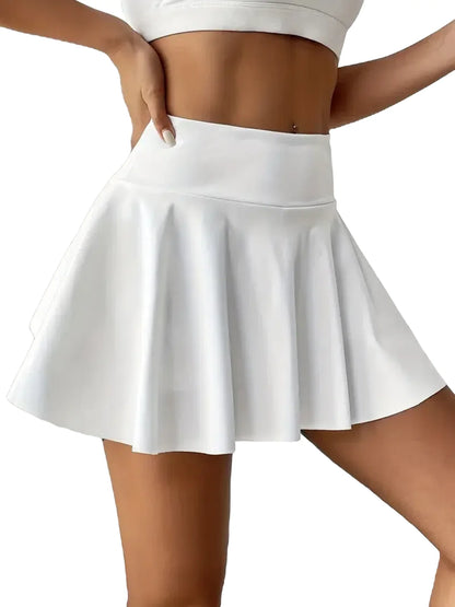 Women's Sport Pleated Mini Skirt – High Waist Running Skirt