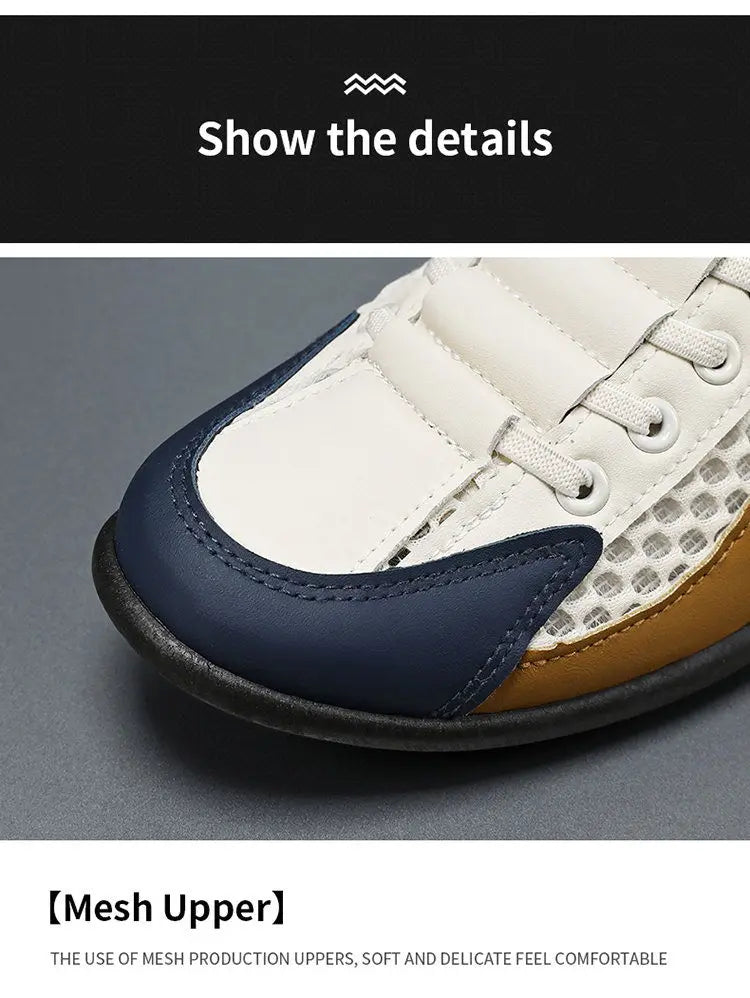 Summer Men's Mesh Slip on Half Slippers Fashion Man's