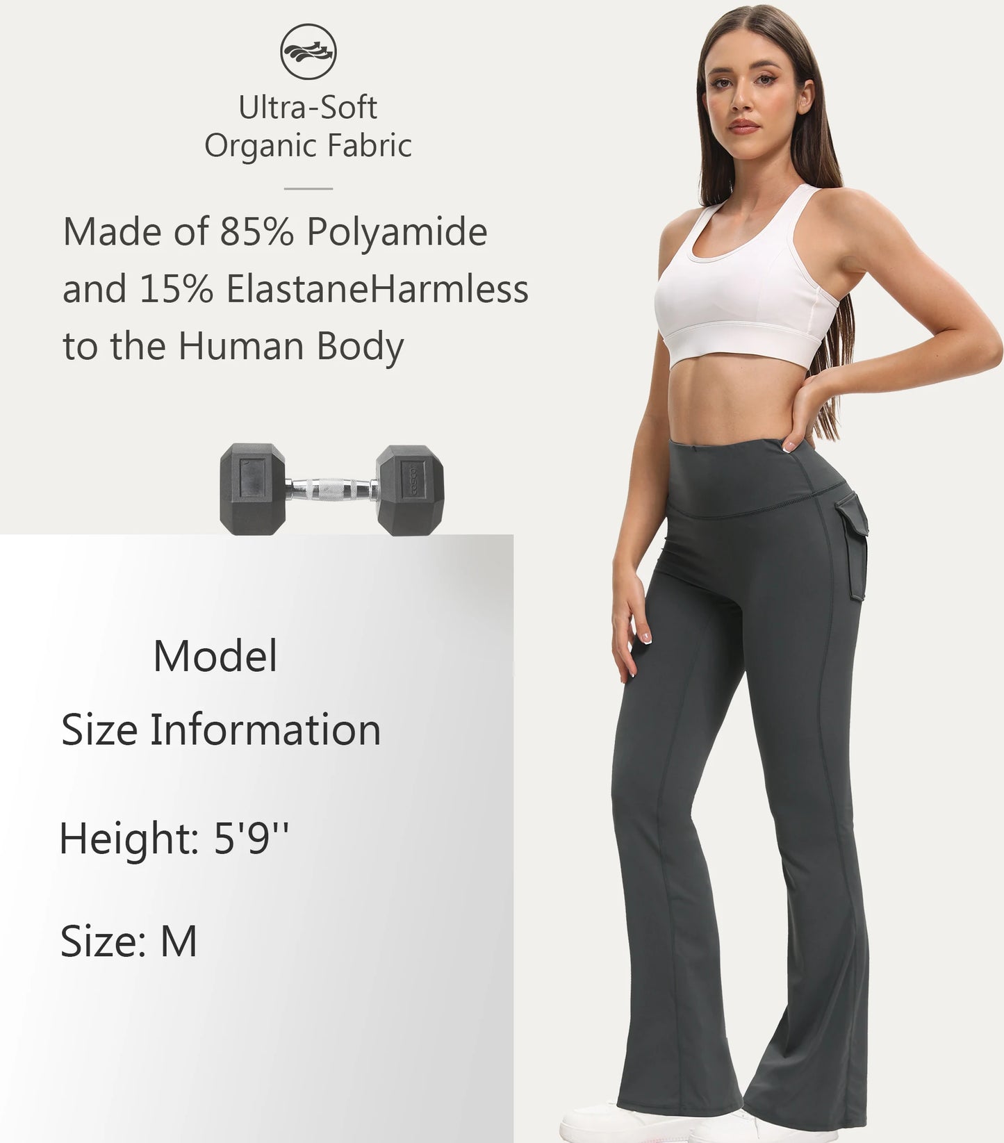 Women's High Waist Flare Yoga Pants – Tummy Control Bootcut Leggings