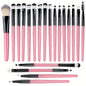 20pcs Eye Makeup Brush Set Portable Soft Makeup Brushes Beauty Tools Foundation Eyeshadow Eyeliner Brush Multi-function Beginner