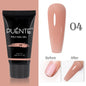 30ML Glitter Poly Nail Gel Hema Free Pink Glitter Acrylic Gel Finger Extension Nail Gel Semi-Permanent Nail Varnish For Manicure