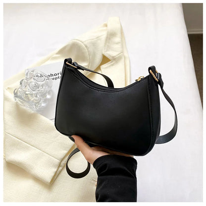 WOMEN'S Bag Underarm Bag  Handbags Retro Solid Color PU Leather Shoulder Underarm Bags Casual Women Hobos Handbags