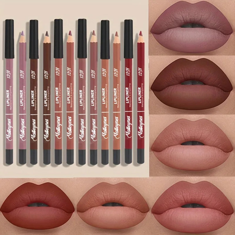 6 Color Velvet Matte Lip Liner Set