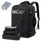 Mochila de viaje con puerto de carga USB, múltiples bolsas organizadoras y compartimento para zapatos, mochila de equipaje de gr