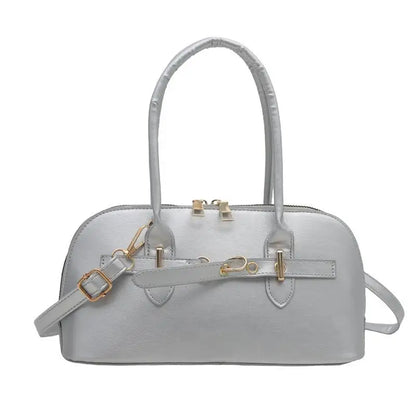 Women's Fashionable Handbag Retro Style Crossbody Bag For Commuting Soft PU Shoulder Bag[G32]