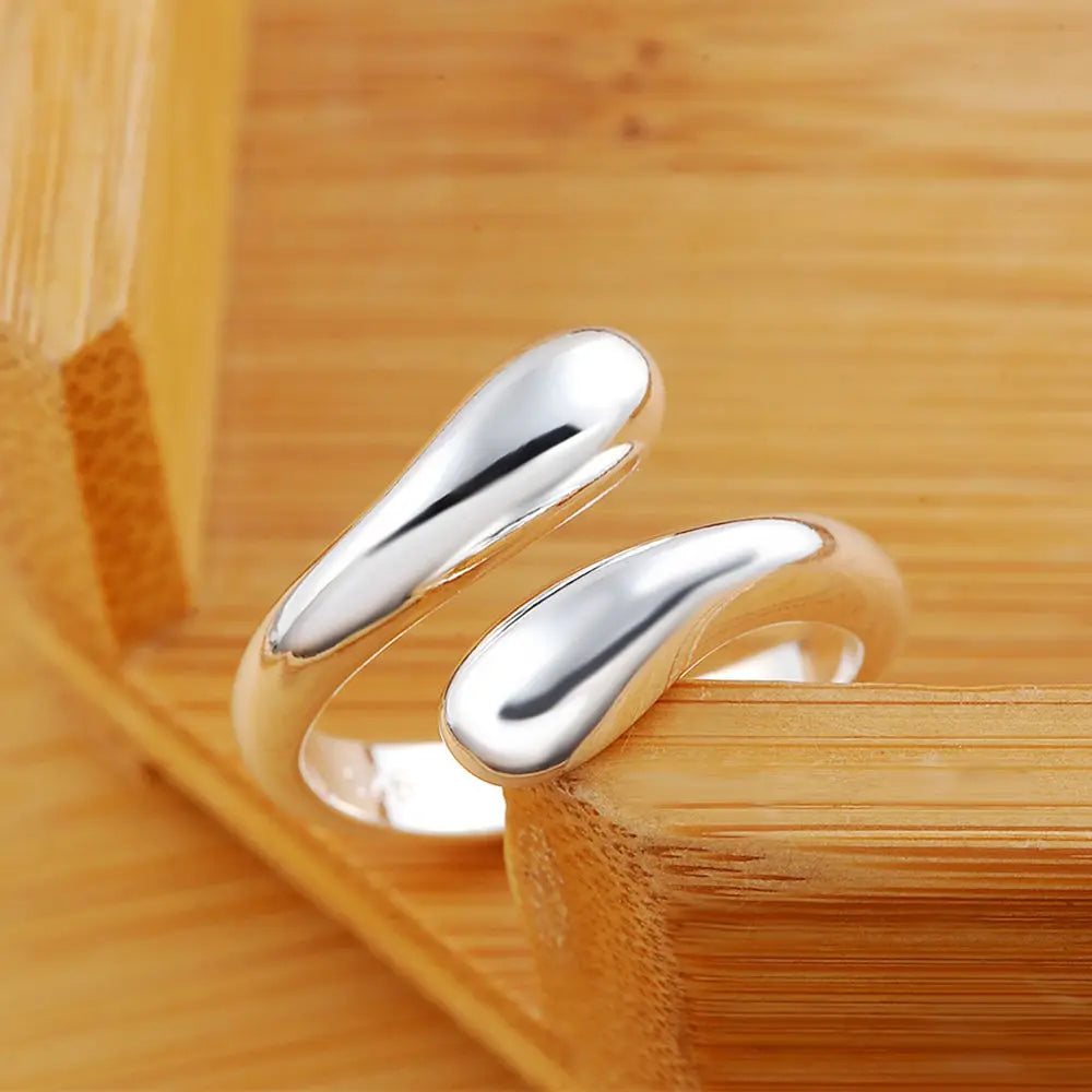 925 Sterling Silver classic Water drop Bracelet necklace earrings rings Jewelry sets for women Fashion Party wedding gifts
