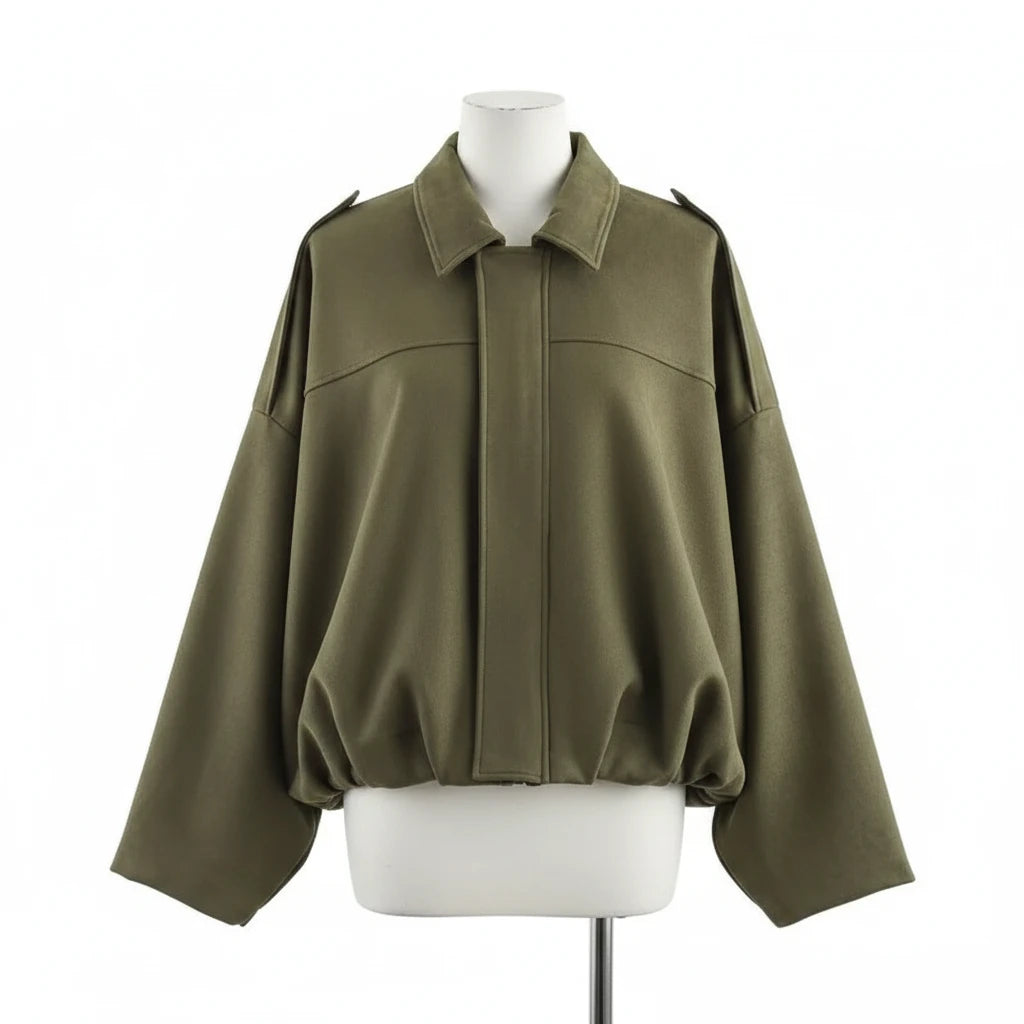 Styledora Suede Oversized Jacket