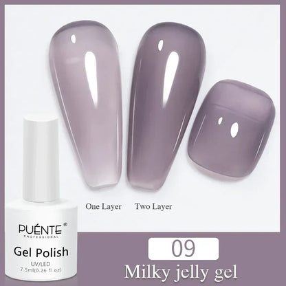 30ML Glitter Poly Nail Gel Hema Free Pink Glitter Acrylic Gel Finger Extension Nail Gel Semi-Permanent Nail Varnish For Manicure