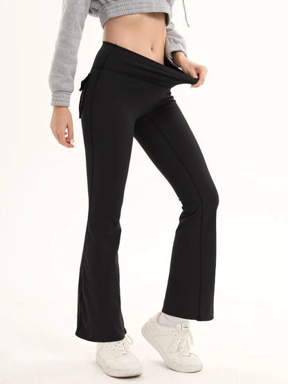 Women's High Waist Flare Yoga Pants – Tummy Control Bootcut Leggings