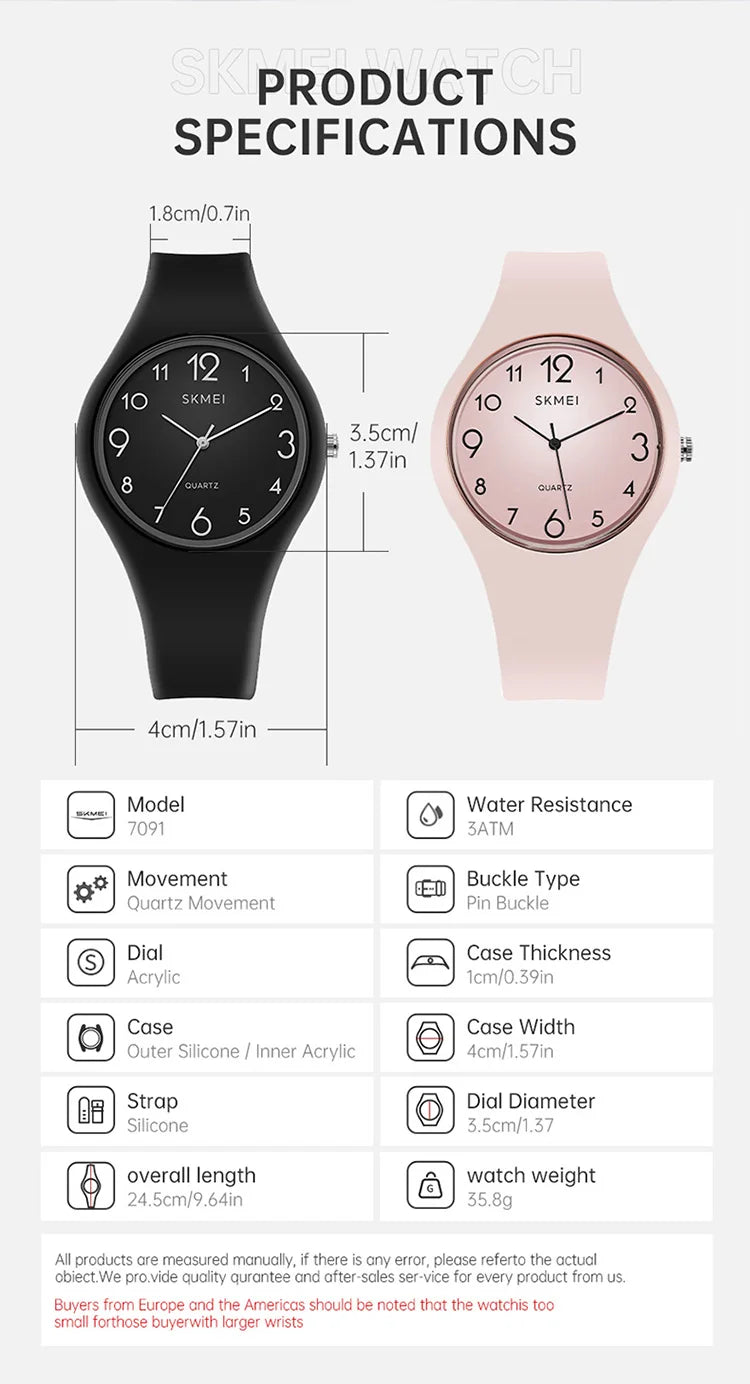SKMEI 7091 Kids Quartz Wristwatch For Students Youth Cool Casual Creative Sport Children's Wtatch Relogio Fashion Watches
