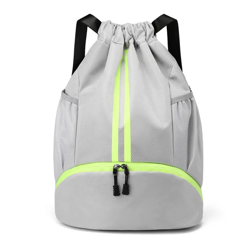 Sport Drawstring Backpack – Dry & Wet Separation Gym Bag
