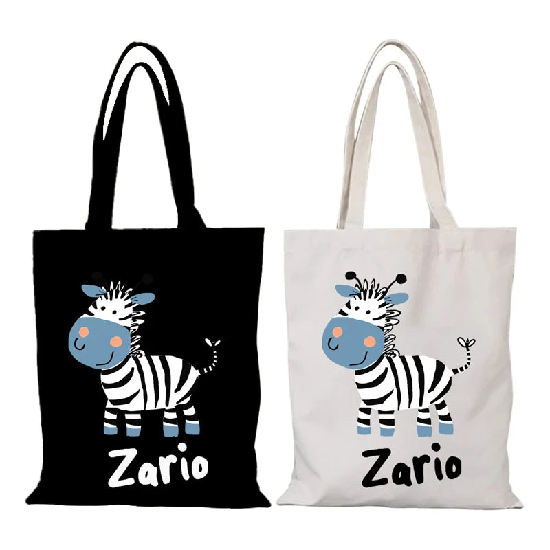 New Handbags Cute the Tote Bag Cartoon Women's Handbag Lady Bags Folding Shopping Bag Eco Shopper Beach Cloth Canvas Shoulder