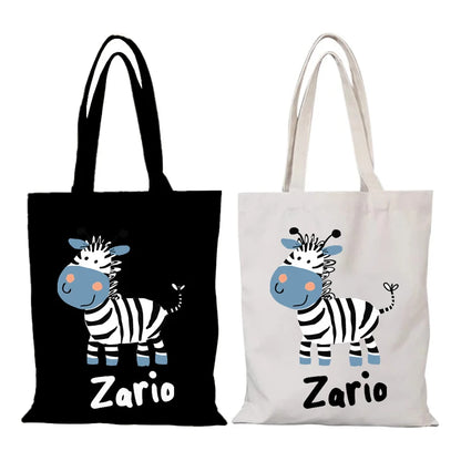 New Handbags Cute the Tote Bag Cartoon Women's Handbag Lady Bags Folding Shopping Bag Eco Shopper Beach Cloth Canvas Shoulder