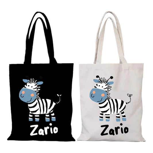 New Handbags Cute the Tote Bag Cartoon Women's Handbag Lady Bags Folding Shopping Bag Eco Shopper Beach Cloth Canvas Shoulder