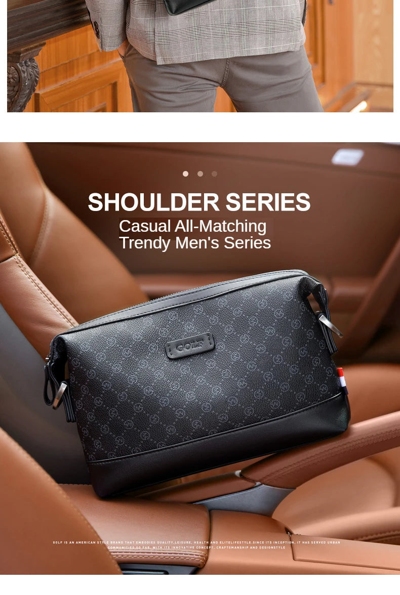 GOLF single shoulder bag man hand bag  business presbyopic restoring ancient ways his satchel envelope hand caught