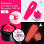 30ML Glitter Poly Nail Gel Hema Free Pink Glitter Acrylic Gel Finger Extension Nail Gel Semi-Permanent Nail Varnish For Manicure