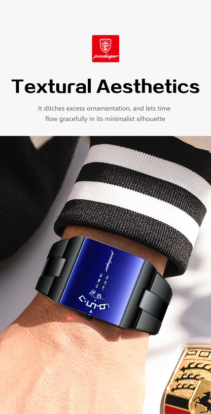 POEDAGAR Fashion Military Man Clock Waterproof Stainless Steel Elegant Man Wristwatch Quartz Business Men's Watches Reloj Hombre