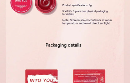 Into You Canned Lip Mud Matte Velvet Whitening Long lasting Lipstick Frost Lip Glaze Natural Bare Color