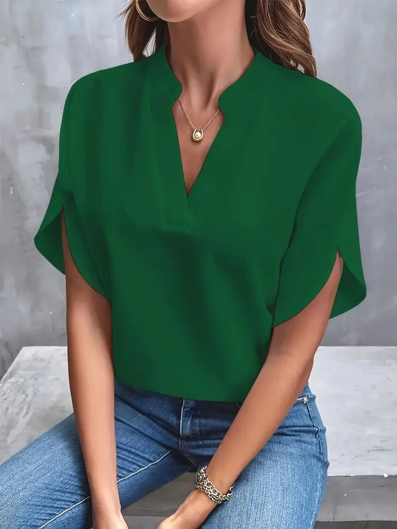 Styledora Elegant V-Neck Blouse