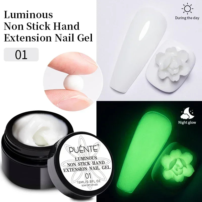 30ML Glitter Poly Nail Gel Hema Free Pink Glitter Acrylic Gel Finger Extension Nail Gel Semi-Permanent Nail Varnish For Manicure