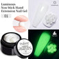 30ML Glitter Poly Nail Gel Hema Free Pink Glitter Acrylic Gel Finger Extension Nail Gel Semi-Permanent Nail Varnish For Manicure