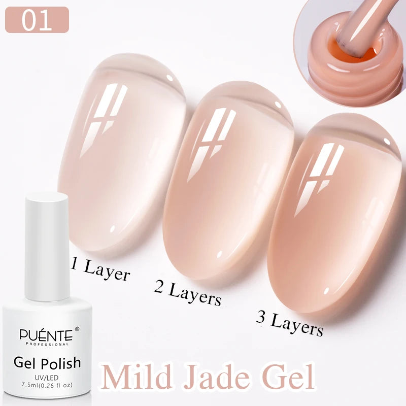 30ML Glitter Poly Nail Gel Hema Free Pink Glitter Acrylic Gel Finger Extension Nail Gel Semi-Permanent Nail Varnish For Manicure