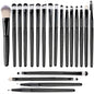 20pcs Eye Makeup Brush Set Portable Soft Makeup Brushes Beauty Tools Foundation Eyeshadow Eyeliner Brush Multi-function Beginner