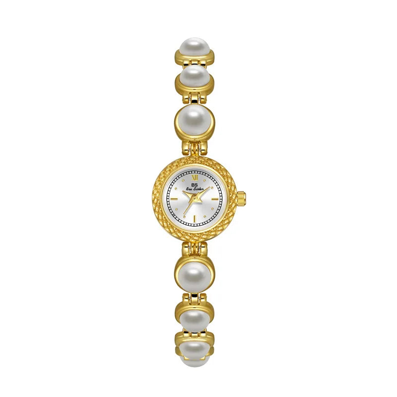 Gold Women Bracelet Watches Luxury Brand Dress Quartz Small Dial Ladies Wrist Watches Rhinestone Rose Gold Watches For Women