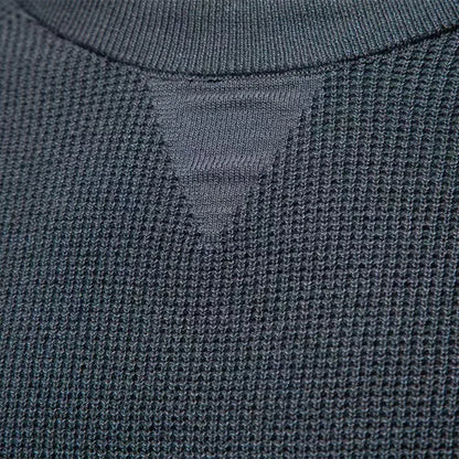 2025 autumn and winter new round-neck fashionable pure-color sweater for men, high-quality business casual knitted men's sweater