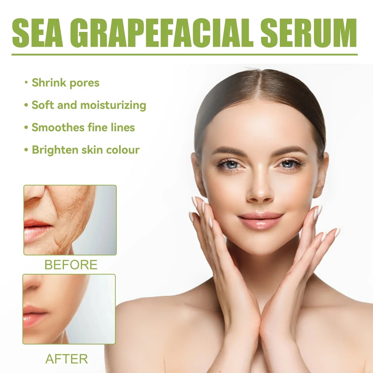 Hyaluronic Acid Anti-Aging Serum Lifting Brightening Dispelling Face Deep Moisturizing Dark Spots Nourishing Improve Elasticity