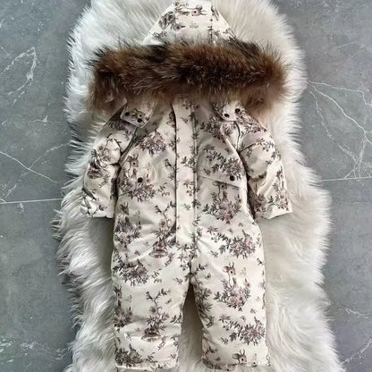 New -30 Winter Baby Rompers Thickness  Infant Jumpsuit