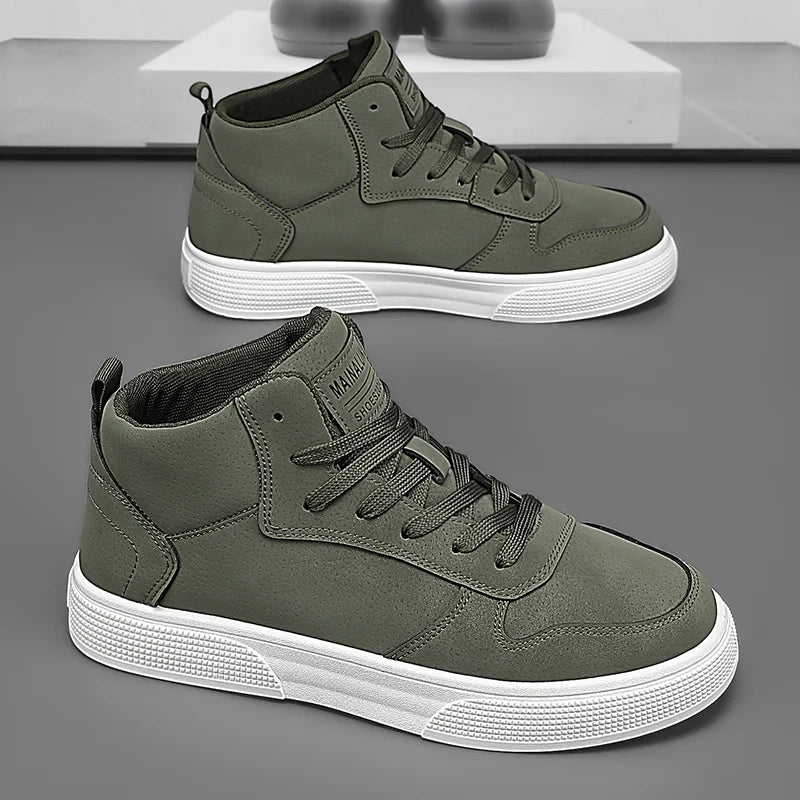 Sneakers, Spring High-Top Skate Shoes for Outdoor Sports