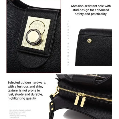 New Women's Handbags, Fashionable Tote Bags, High-End Shoulder Bags, Large-Capacity Commuter Bags, Simple and Versatile Casual Bags, Water-Resistant Crossbody Bags