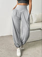 Women's High Waist Lantern Pants – Cuffed Loose Fit Dance & Gym Leggings