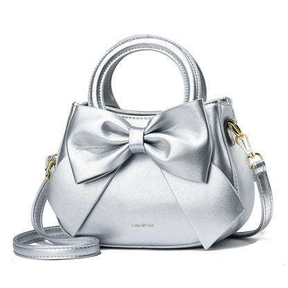 Fashionable and stylish single-shoulder handbag for women, new trendy high-end crossbody bag with bow, suitable for commuting, d