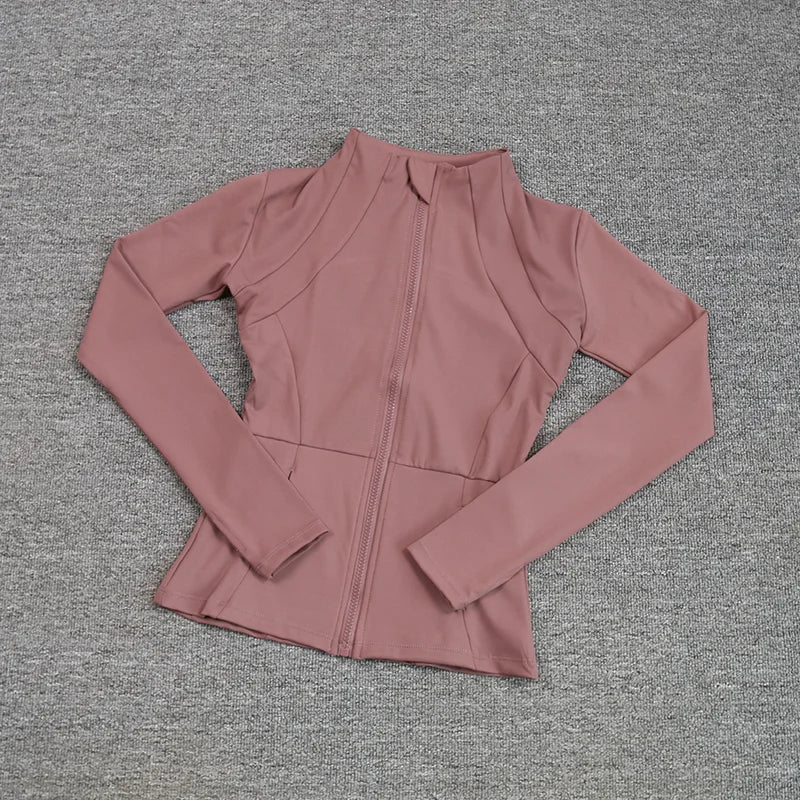 Women's Sport Zip Jacket – Quick-Dry Breathable Running & Yoga Top