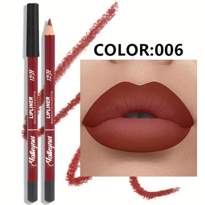 6 Color Velvet Matte Lip Liner Set